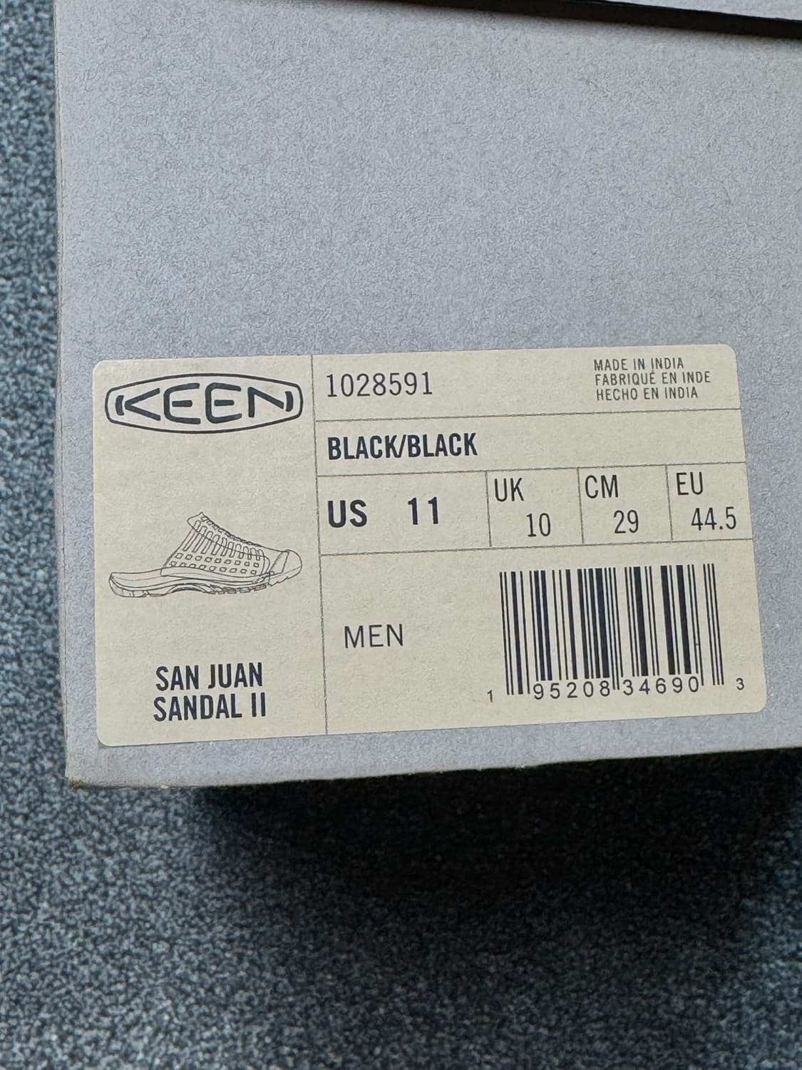 킨 슬리퍼 290 Keen San Juan II Sandal Black 상품이미지4