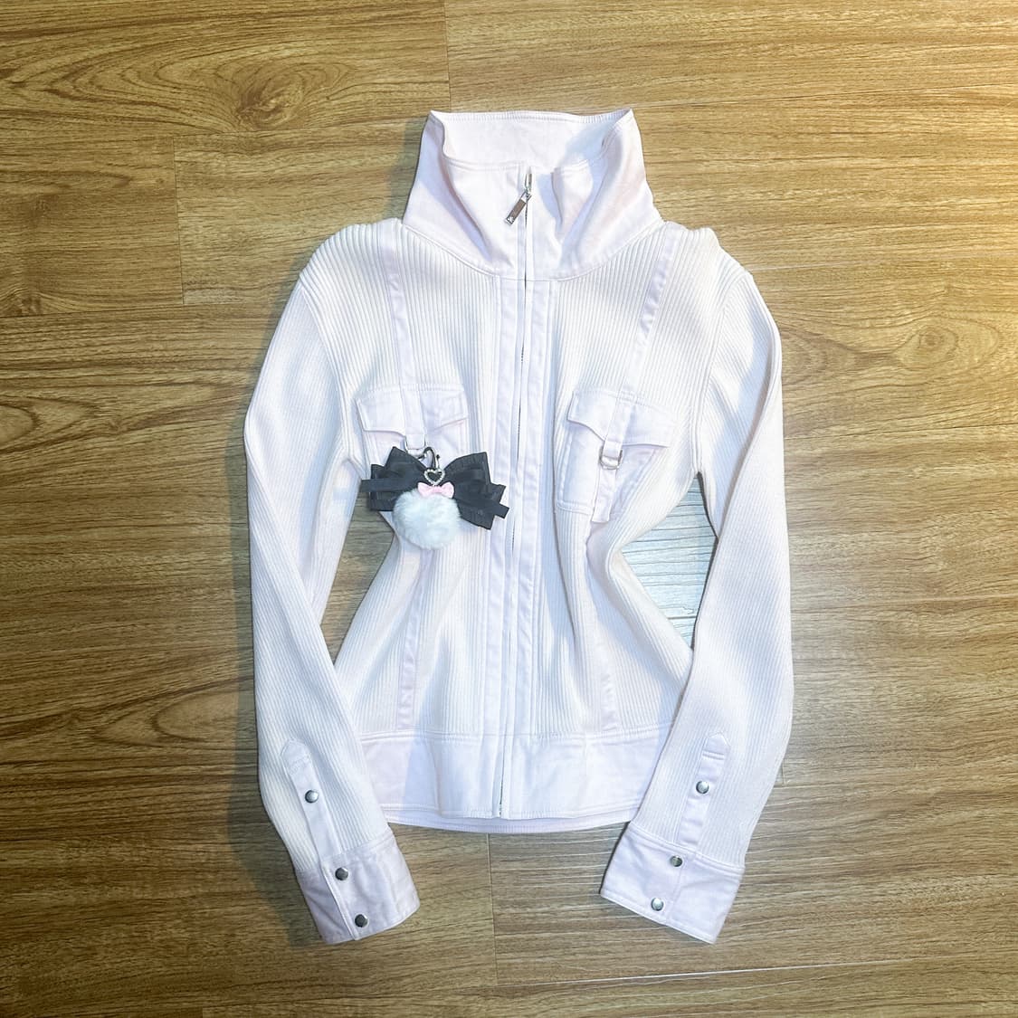 빈티지 핑키앤다이안 딸기우유 핑크 집업 자켓 히메갸루 로걀 라떼 페어리 상품이미지1