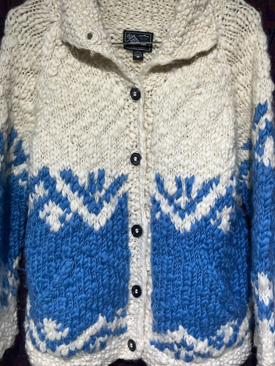 네팔제 코위찬 스웨터 니트 상품이미지4