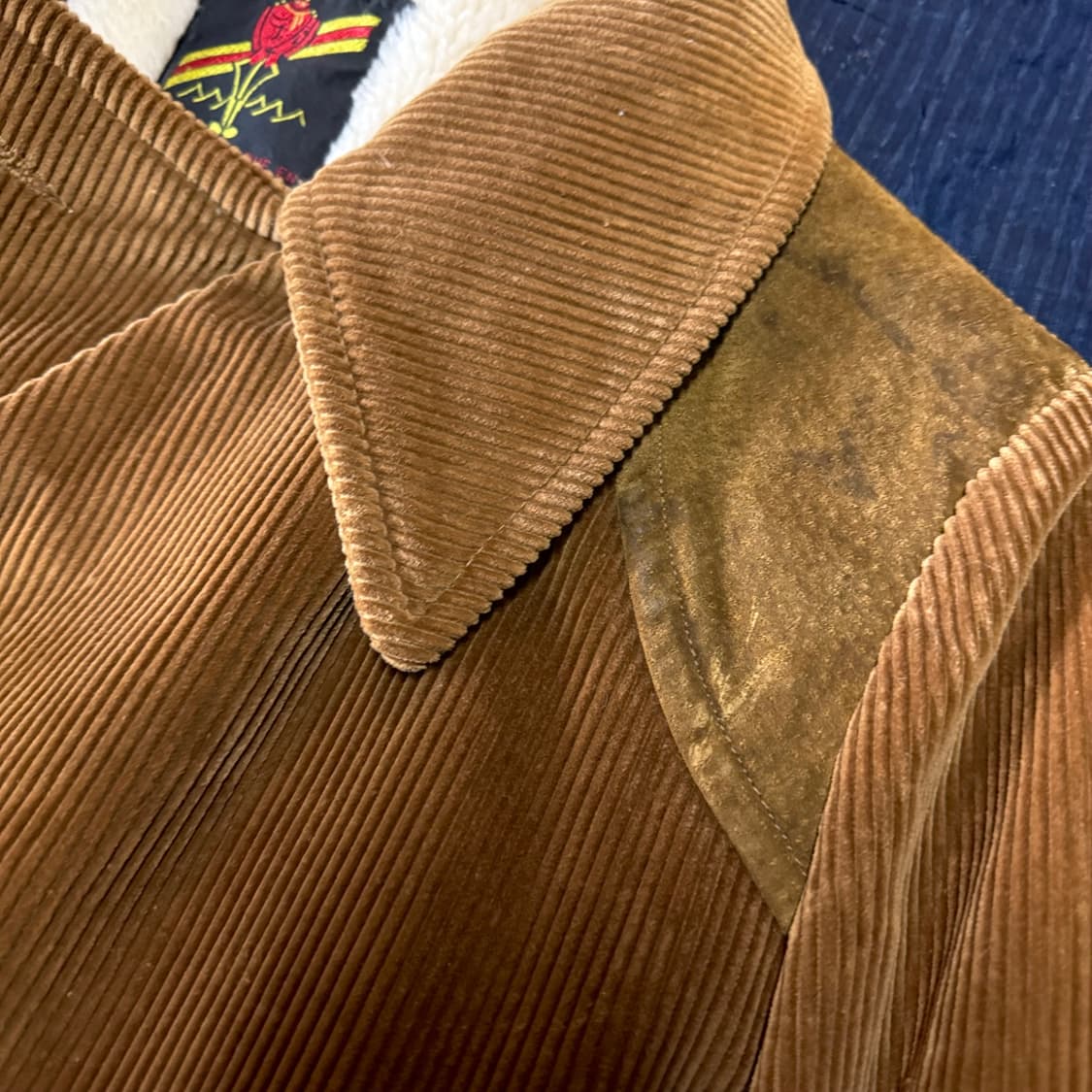 70-80‘s 메이드인 캐나다 코듀로이 셰르파 코트 40 상품이미지4