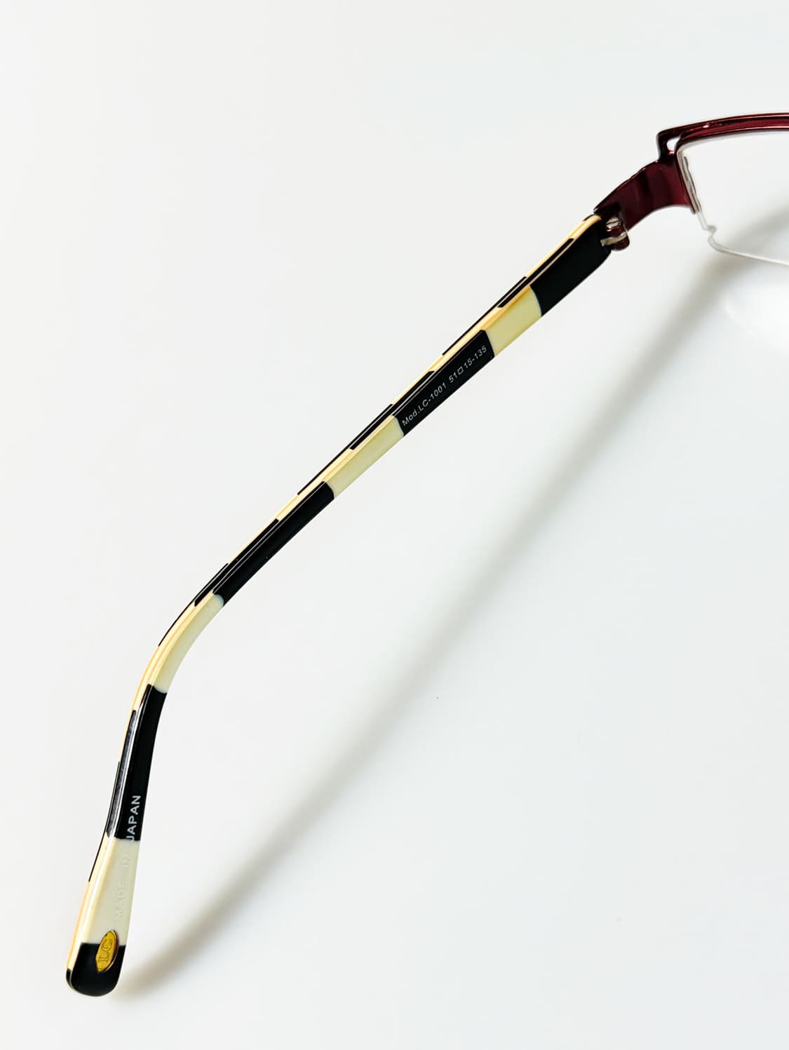 90s 일본제 LAW MAN CLUB 스퀘어 반무테 빈티지 안경 상품이미지7