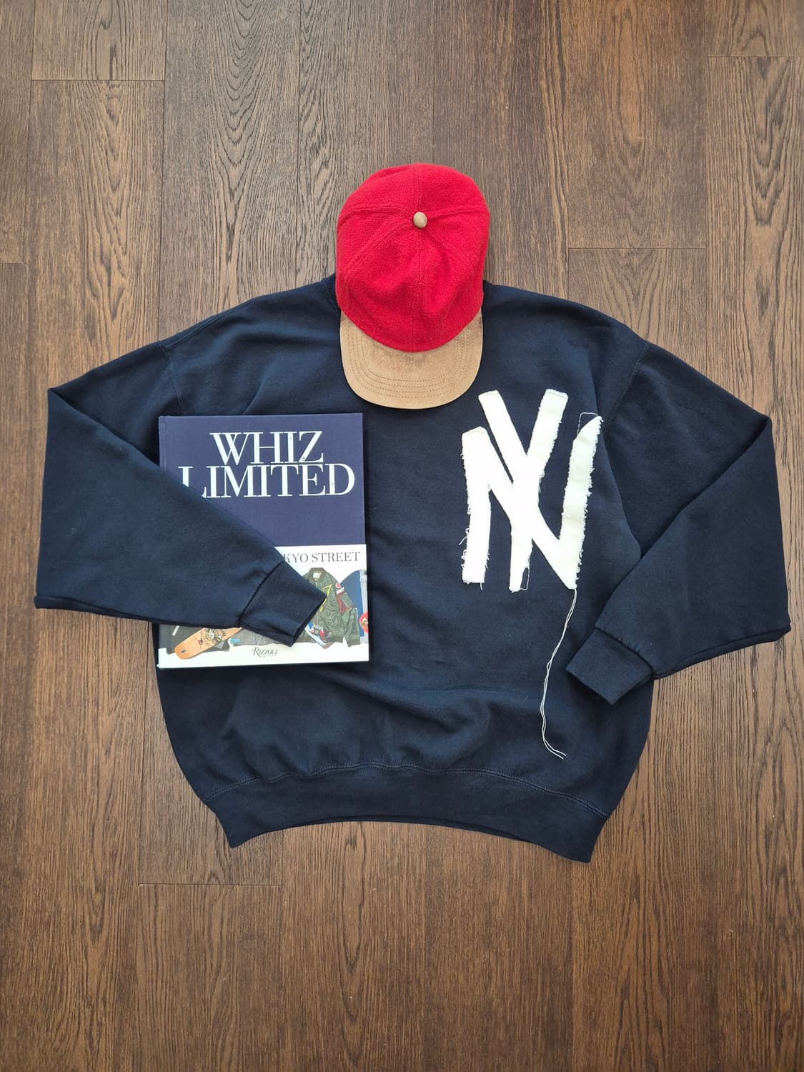 RUSSELL NY Appliquer Sweat(Navy) 상품이미지1