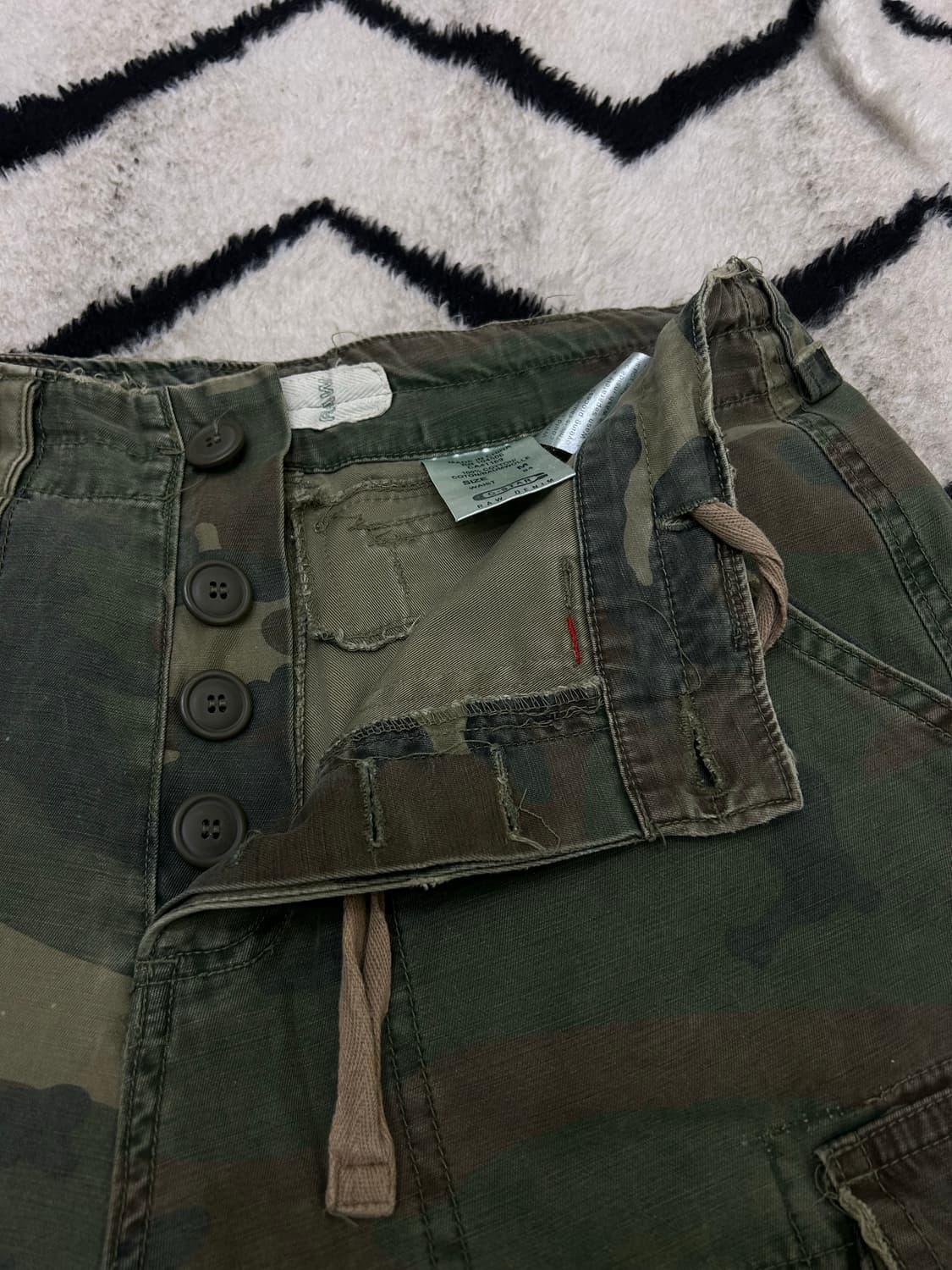 [33]지스타로우 카모 코튼 히프팬츠 상품이미지3