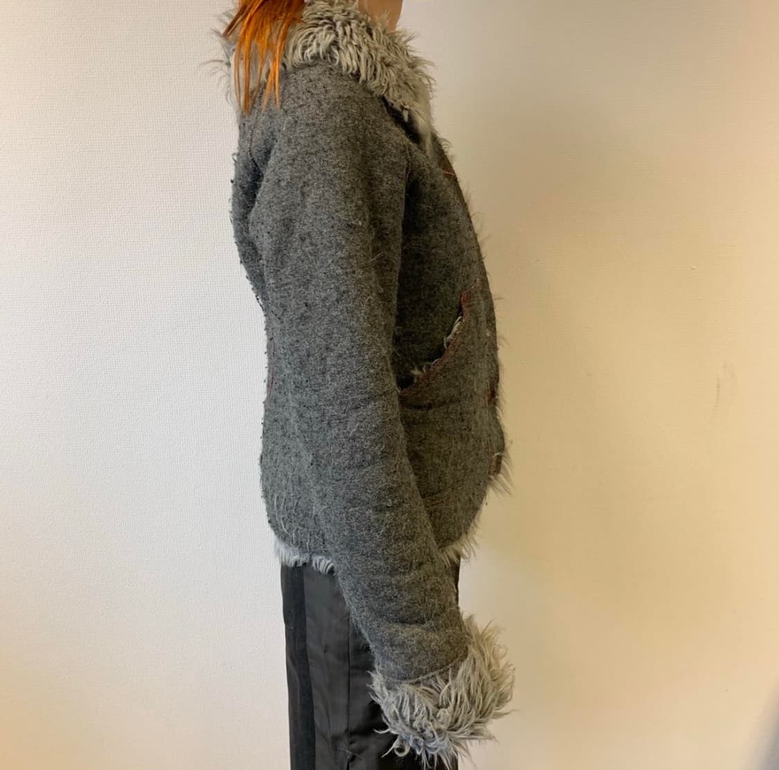 Xuly bët 슐리벳 1995 런웨이 컬렉션 그레이 퍼코트 상품이미지3