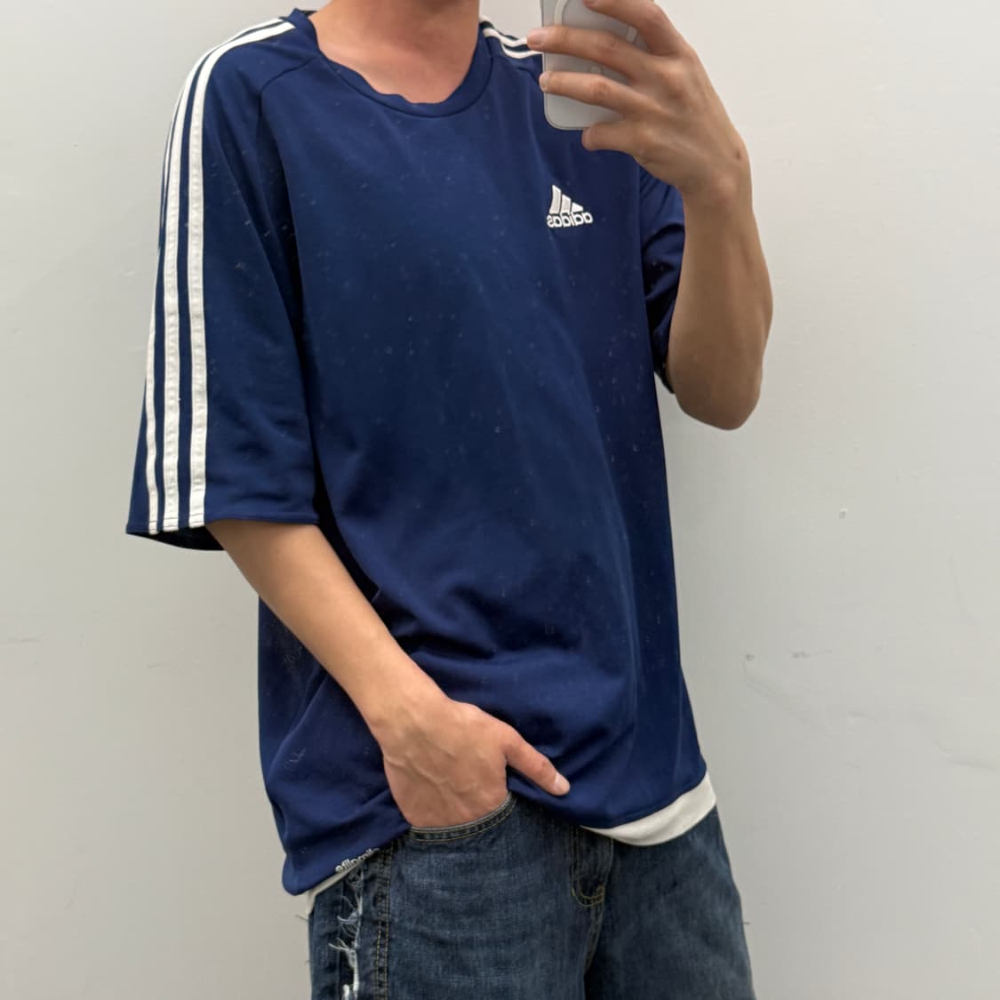 아디다스 클라이마라이트 반팔티셔츠(블루/화이트)  상품이미지2