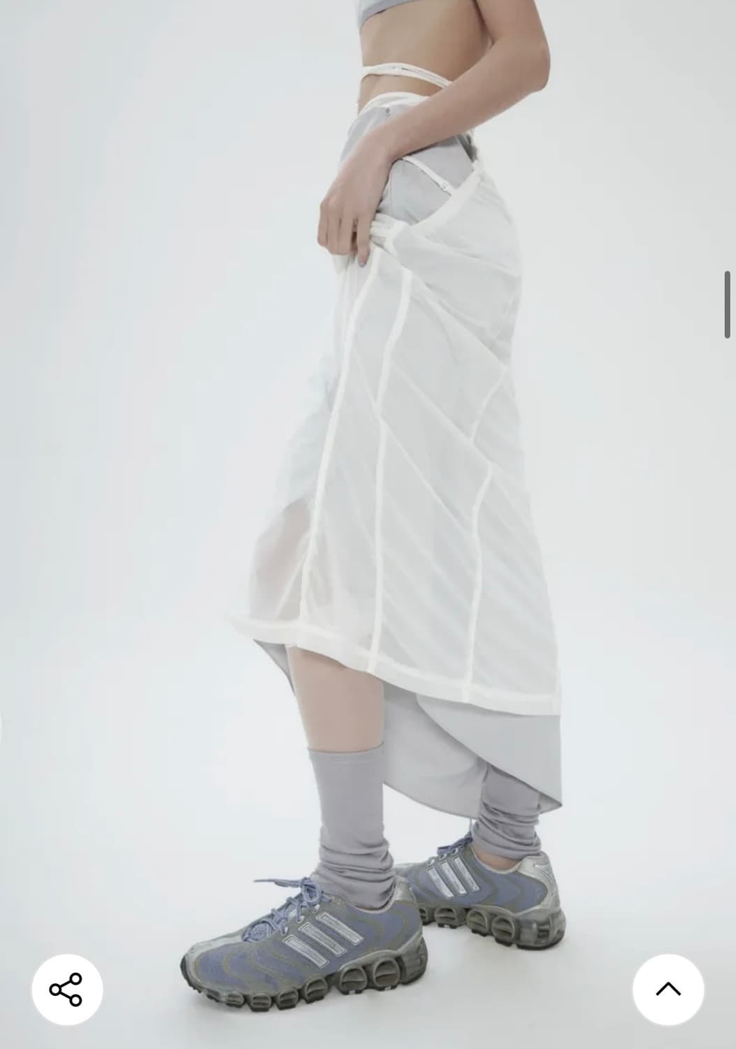 오호스 Layered Mesh Strap Skirt 상품이미지2