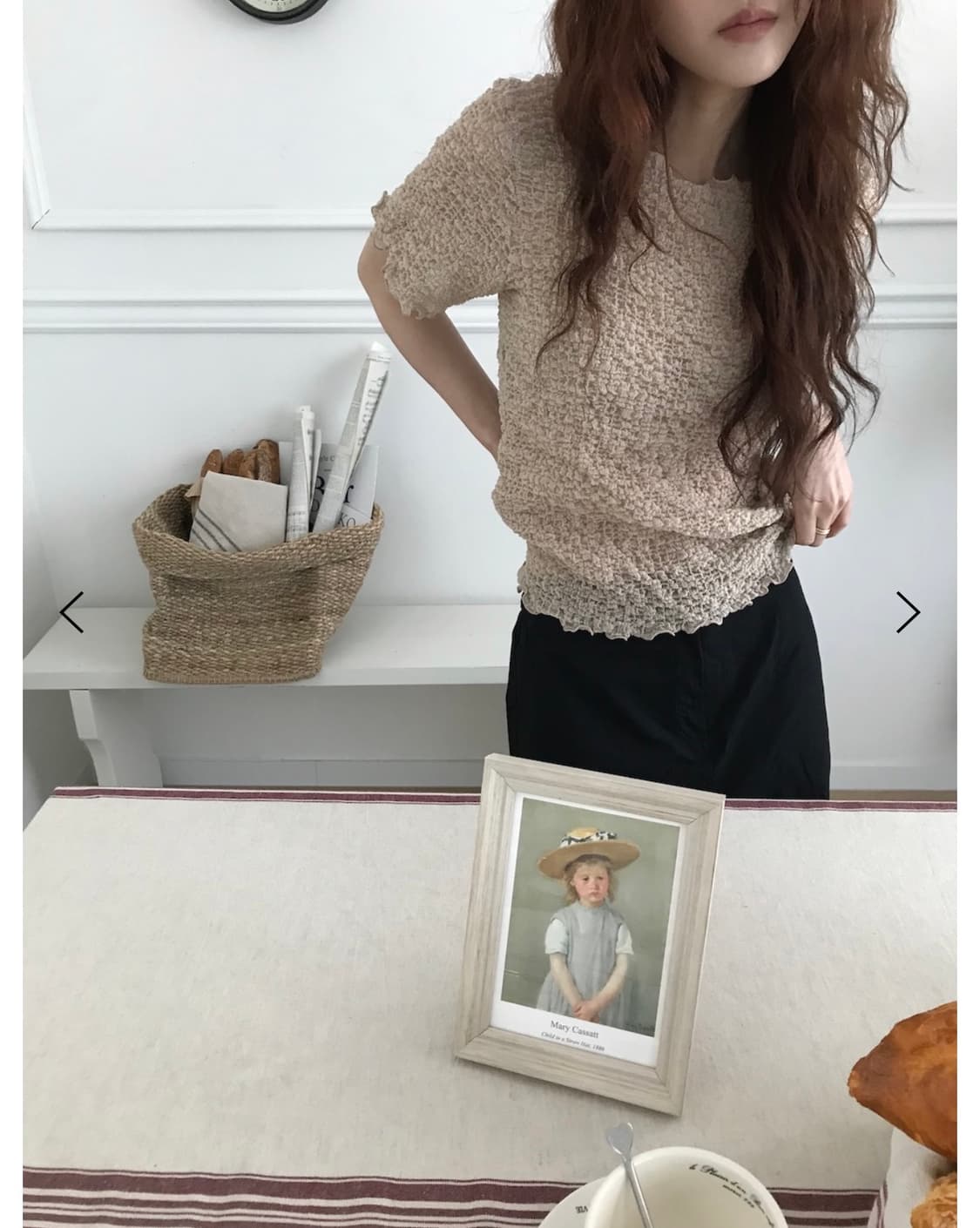 넥도 버블 블라우스 상품이미지1