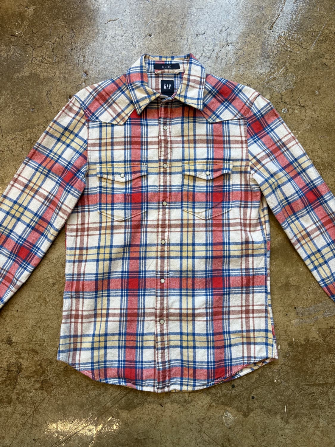 00s 올드 갭 GAP 웨스턴 체크 셔츠 상품이미지6
