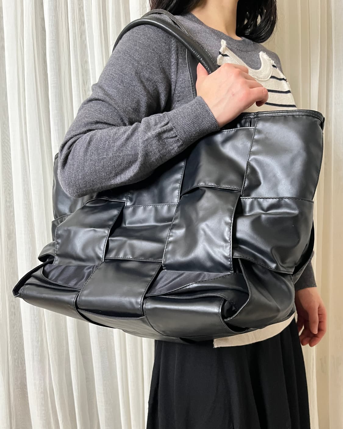 준야와타나베 위빙 토트백 pvc junya watanabe 꼼데가르송 상품이미지2