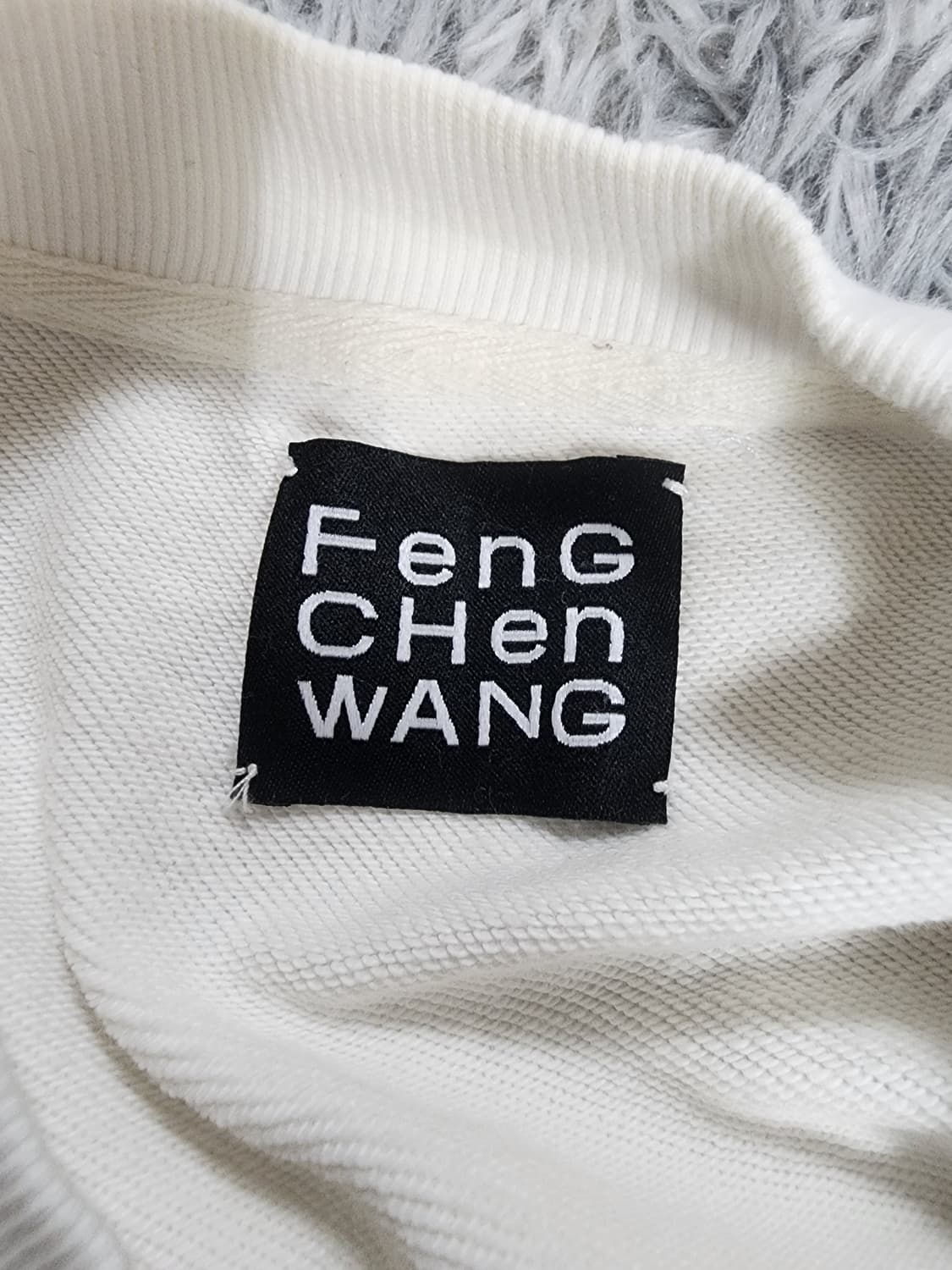 Feng Chen Wang 흰색 프린팅 맨투맨 상품이미지3