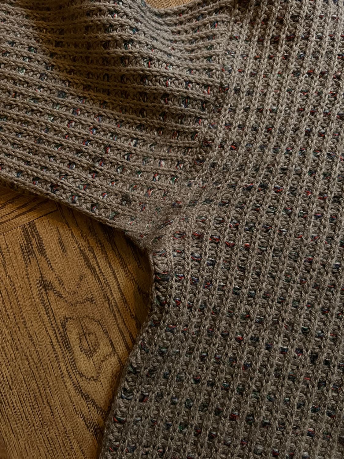 [L]70's 펜들턴 LOBO 퓨어 울 보카시 와플 니트 상품이미지4