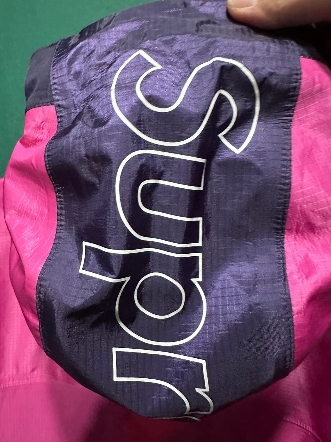 슈프림 19ss 테이프심 바람막이 핑크S 상품이미지9