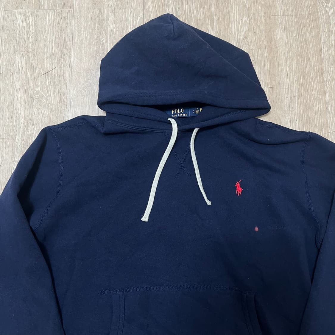 폴로 랄프로렌 베이직 기모 후드티 L/100 상품이미지2