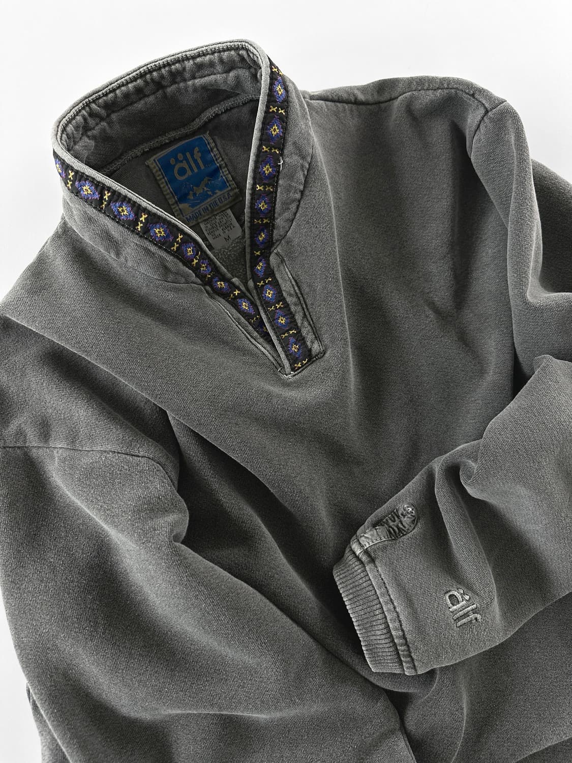 90s 빈티지 älf 하프넥 풀오버 상품이미지1