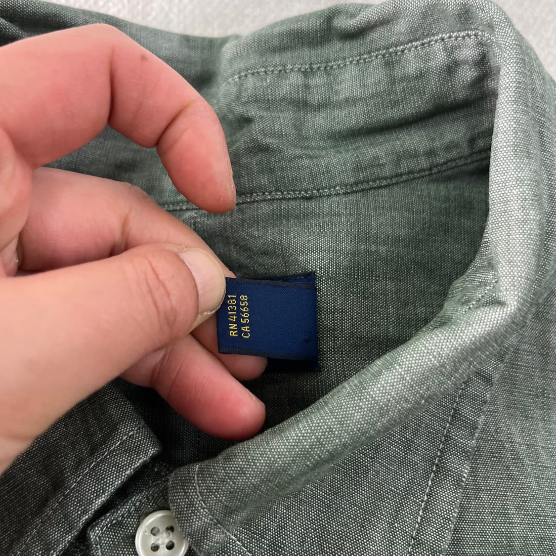 105 폴로랄프로렌 카키 코튼 셔츠 상품이미지5