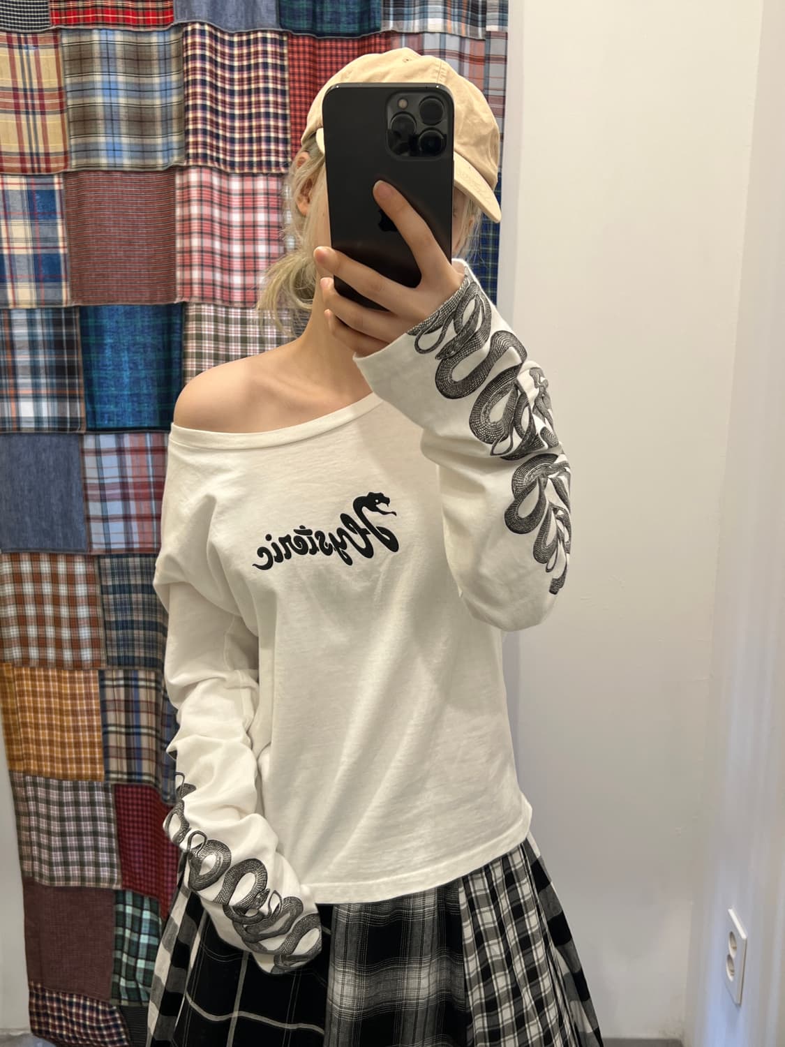 히스테릭 글래머 스네이크 롱슬리브 상품이미지2