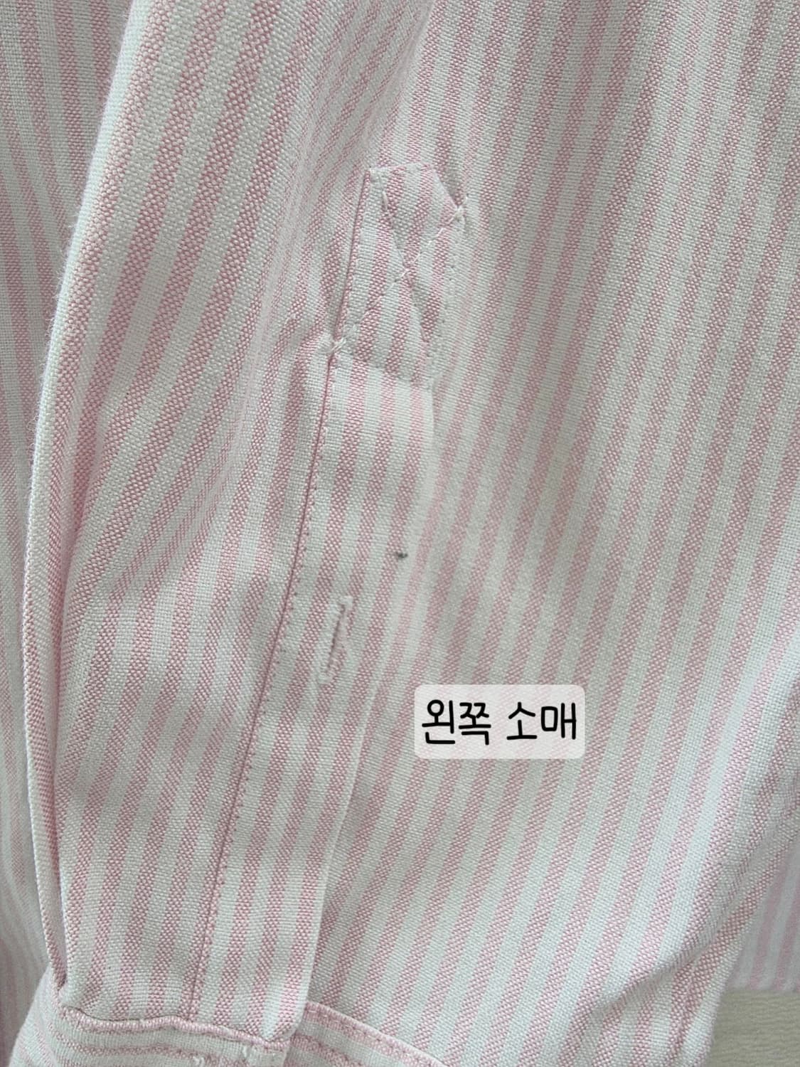 [프립]M/자라 스트라이프 셔츠 핑크 상품이미지8