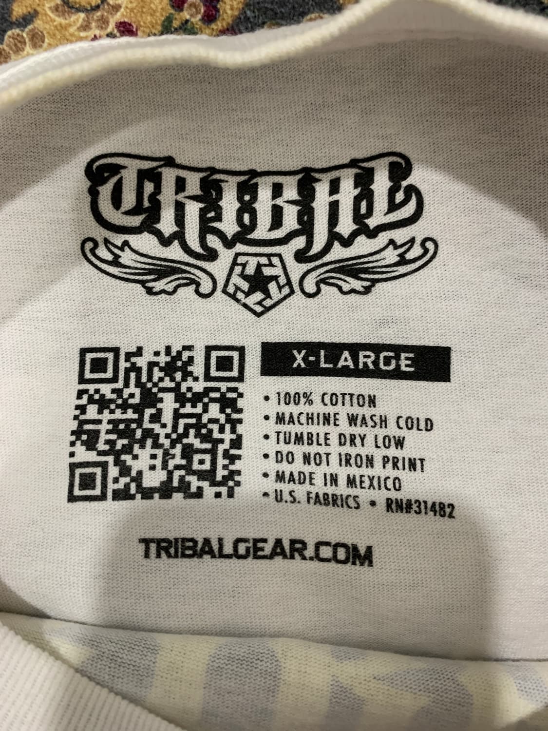(빈티지)TRIBAL 올드스쿨 해골 빅 프린팅 튜블러 반팔티셔츠 상품이미지4