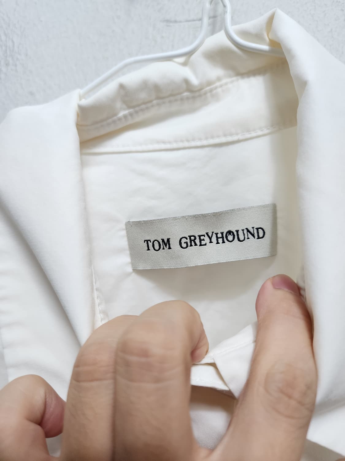 톰그레이하운드 오버핏 화이트 셔츠 상품이미지5