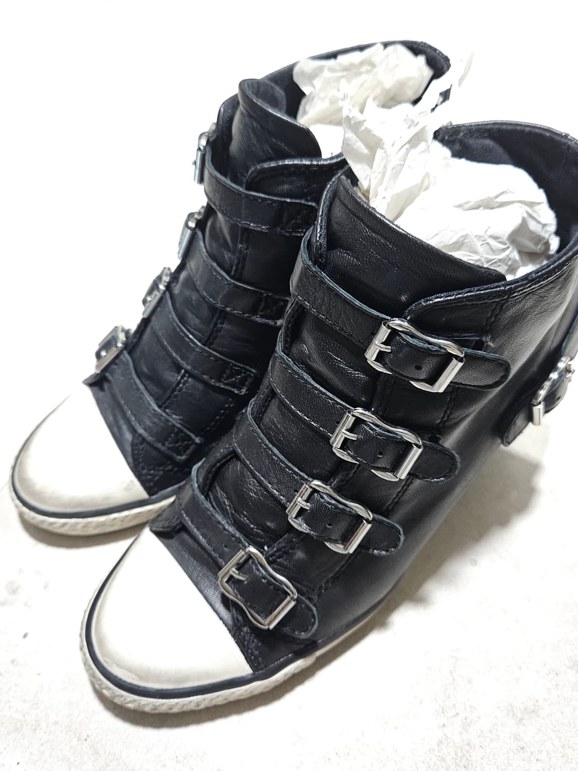 ASH 웨지힐 스니커즈 블랙 38 상품이미지8