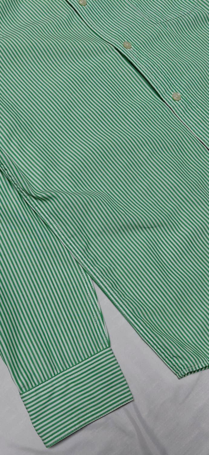 [상태최상] CHAPS 정품 그린 스트라이프 셔츠 (M~L) 무료배송 상품이미지4