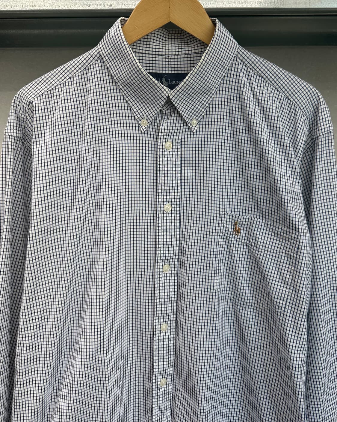(XL)폴로 체크 셔츠-M943 상품이미지2