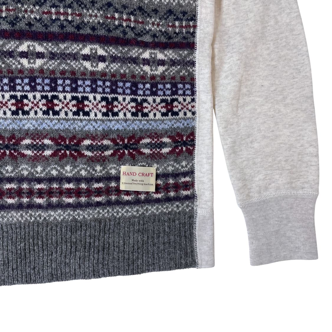 꼼데가르송 옴므 노르딕 패턴 후드티 상품이미지4