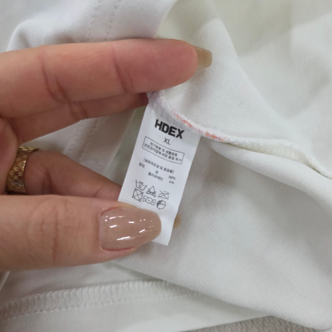 [XL] 에이치덱스 로고 반팔티 0210J 상품이미지4