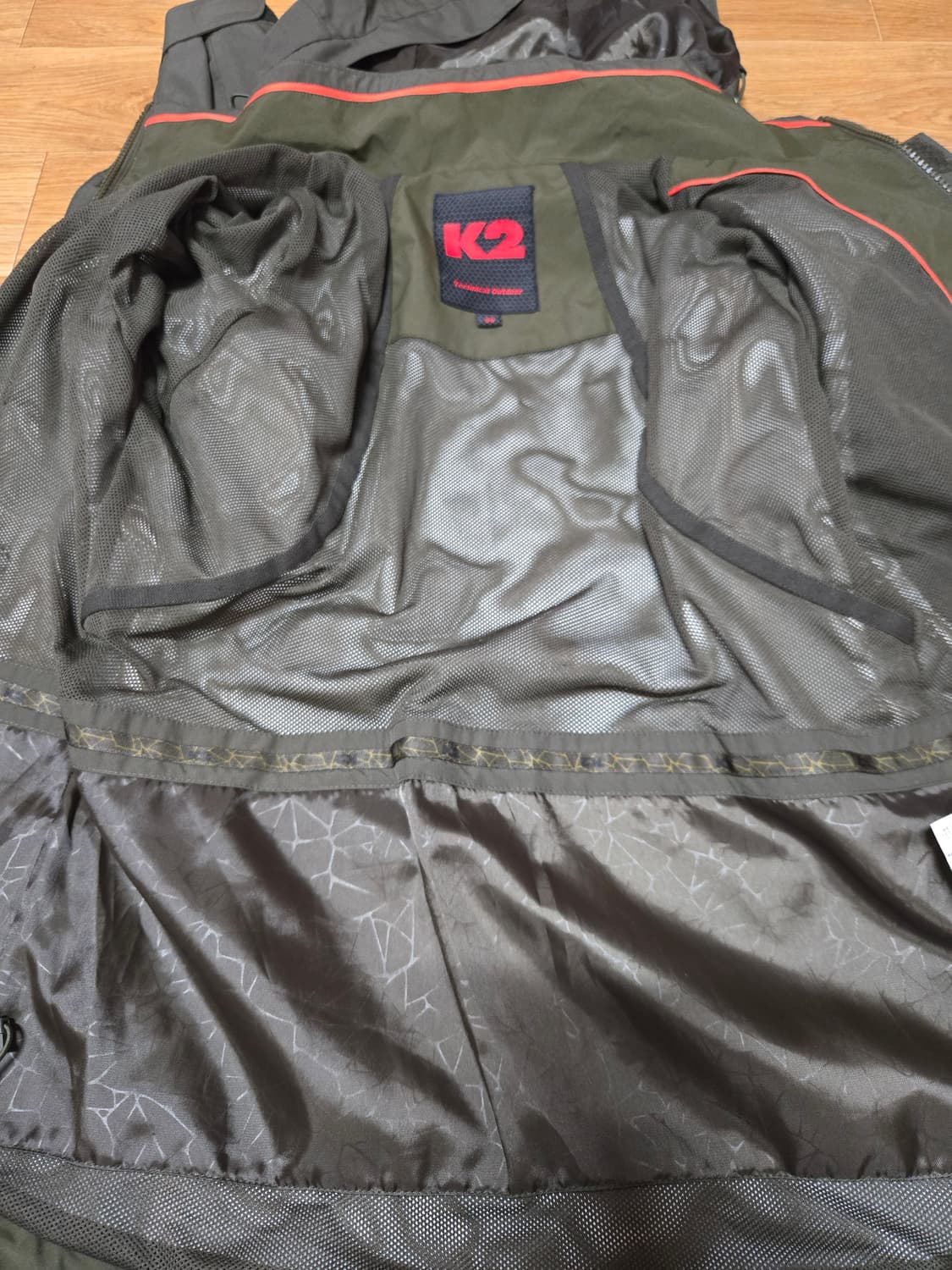 K2여성 카키 바람막이 자켓(M사이즈) 상품이미지8