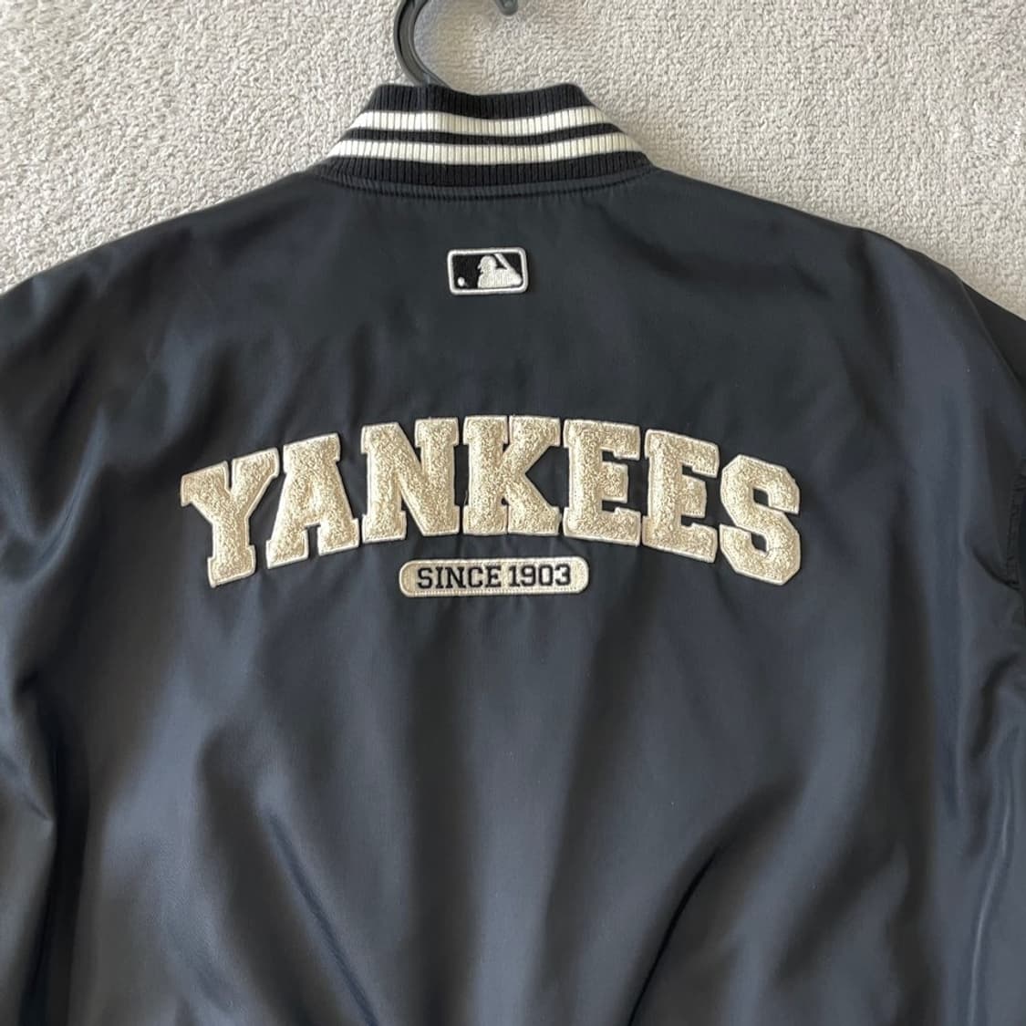 [S] MLB 신형 양키즈 나일론 바시티 블루종 자켓 90 상품이미지9