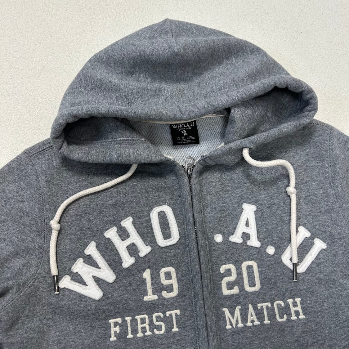 WHO.A.U Gray Hoodie Zip-up 상품이미지5