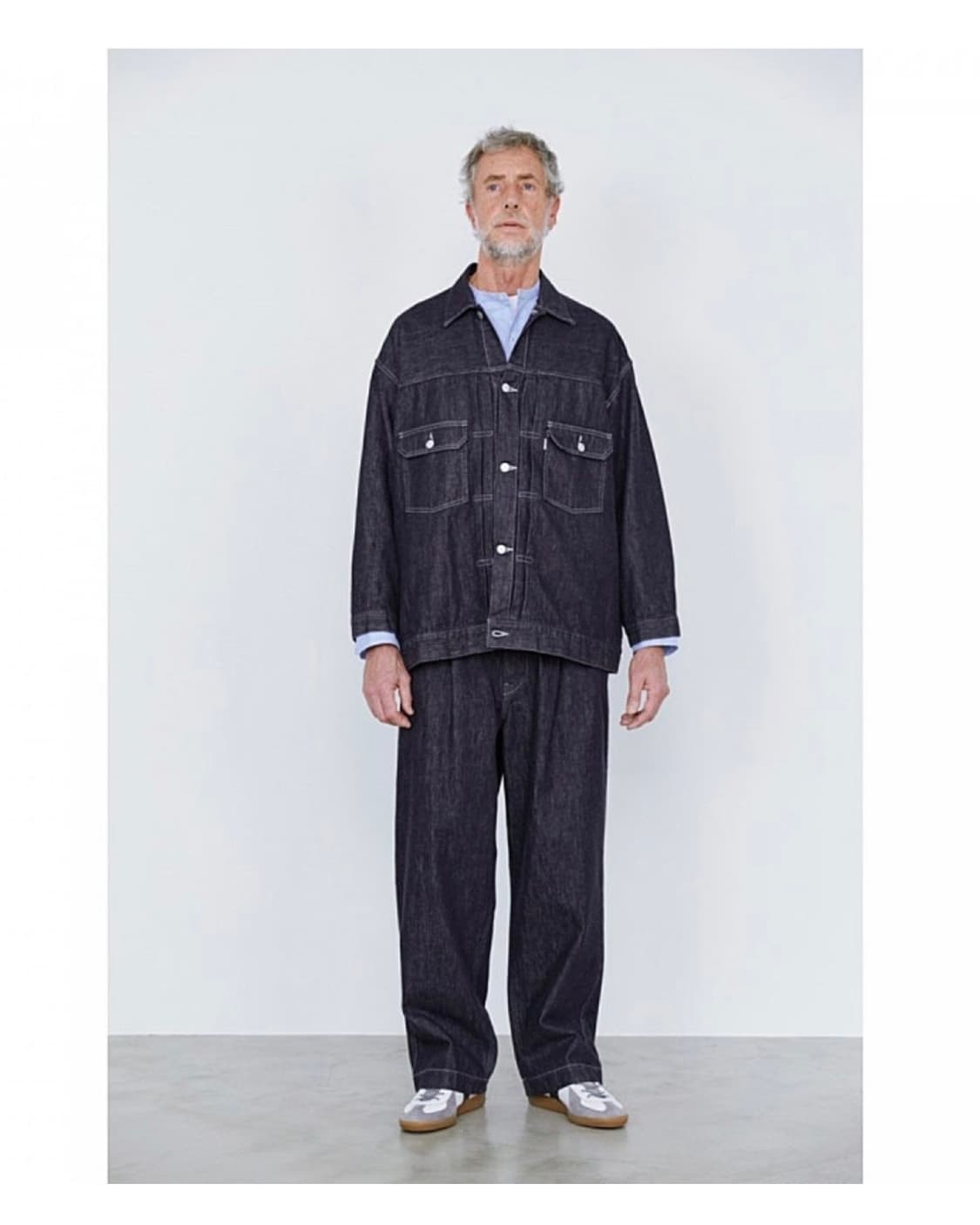 [2] 그라프페이퍼 컬러패스트 벨티드 데님 상품이미지5