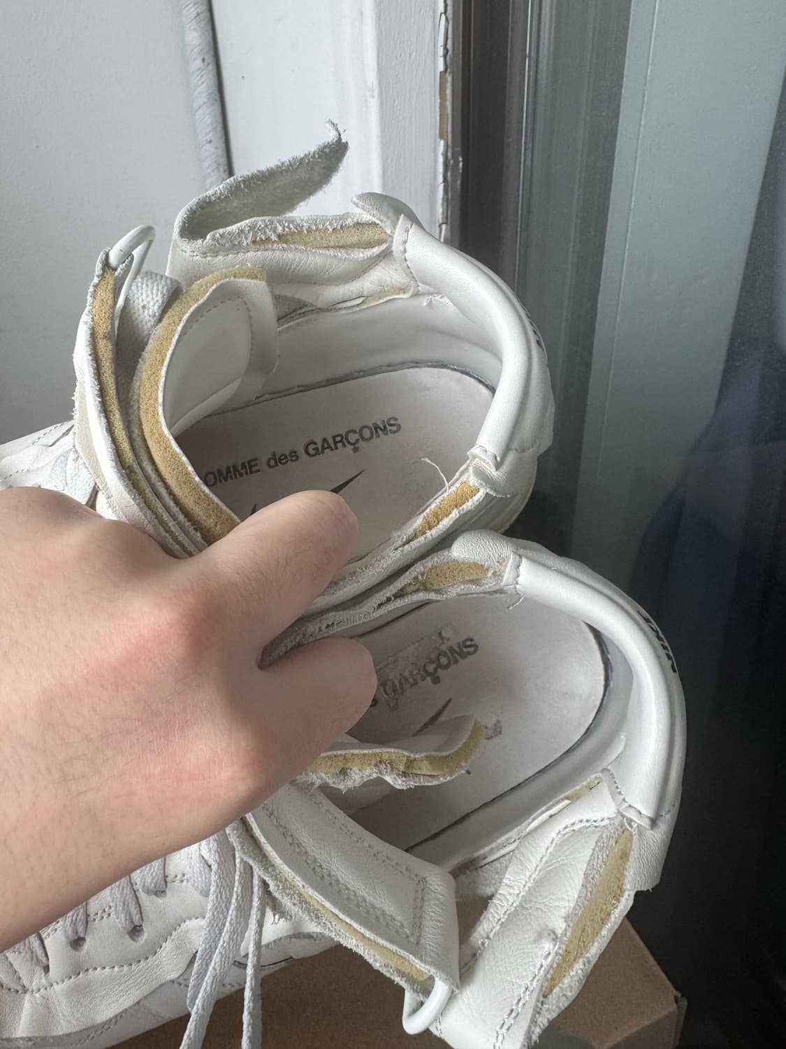 (290) 나이키 꼼데가르송 에어포스 미드 화이트 상품이미지3