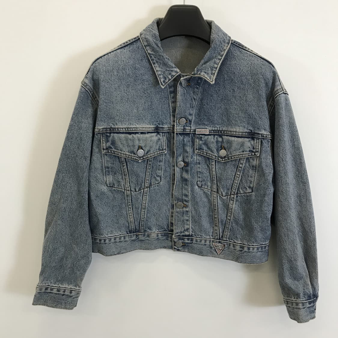 게스 GUESS USA 90s 오버사이즈 크롭데님자켓 [M] 상품이미지1