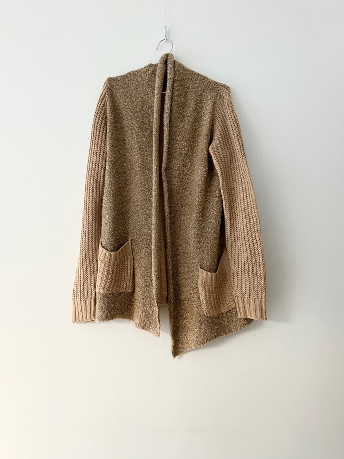 dual open pocket cardigan / yellow beige 상품이미지1