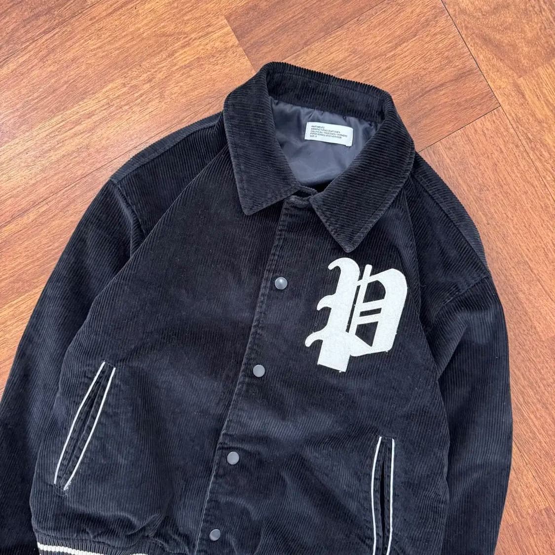 S 파르티멘토 진네이비 코듀로이 바시티 자켓 상품이미지2