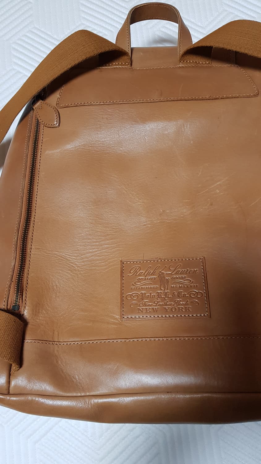 [새상품] 폴로 헤리티지 가죽 백팩 팝니다. 상품이미지4