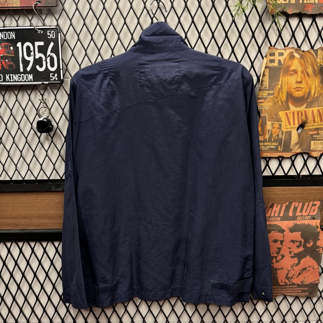 90s 폴로 랄프로렌 스포츠 바람막이 전면 로고 포인트 네이비 상품이미지2