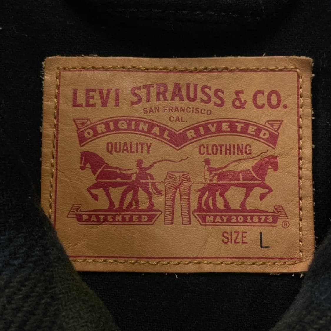 100 리바이스 타탄체크 울 트러커 자켓 상품이미지3