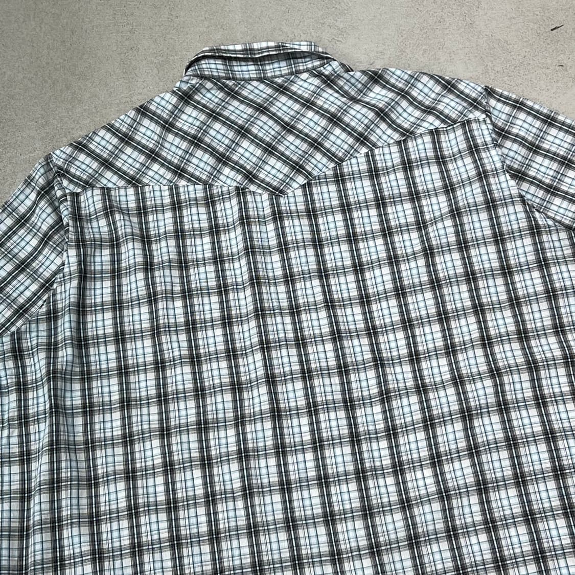 랭글러 웨스턴 체크하프셔츠 s10594 상품이미지4