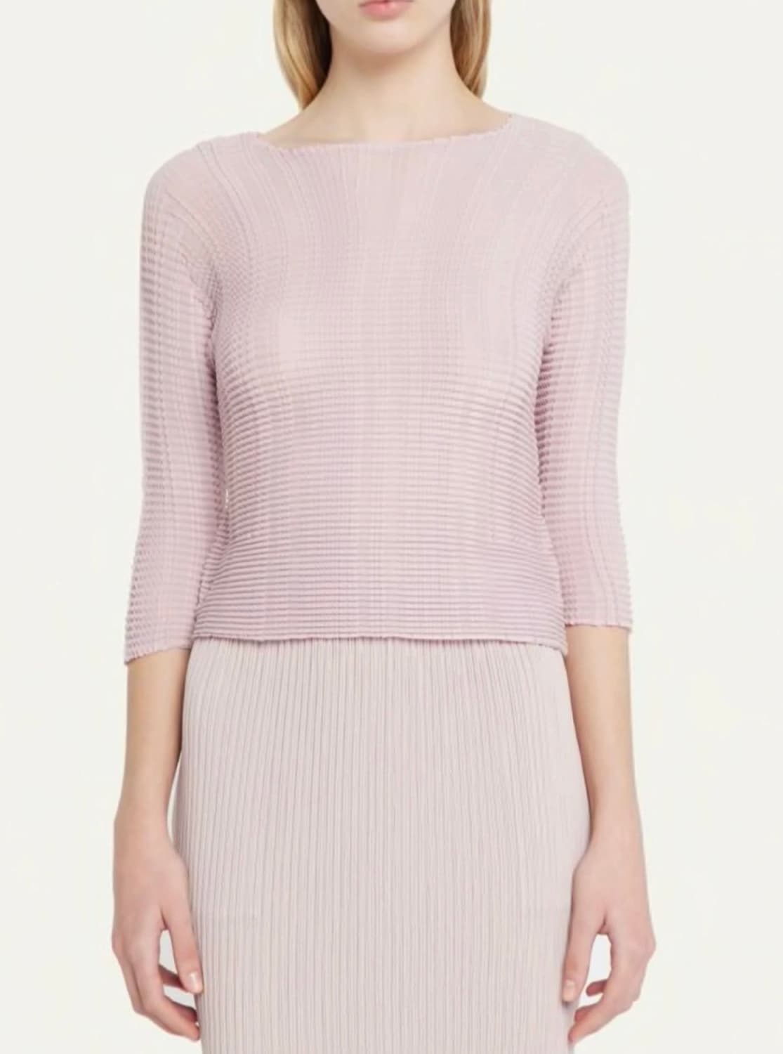 이세이미야케 스트라이프 라이크 핑크 탑 상품이미지4