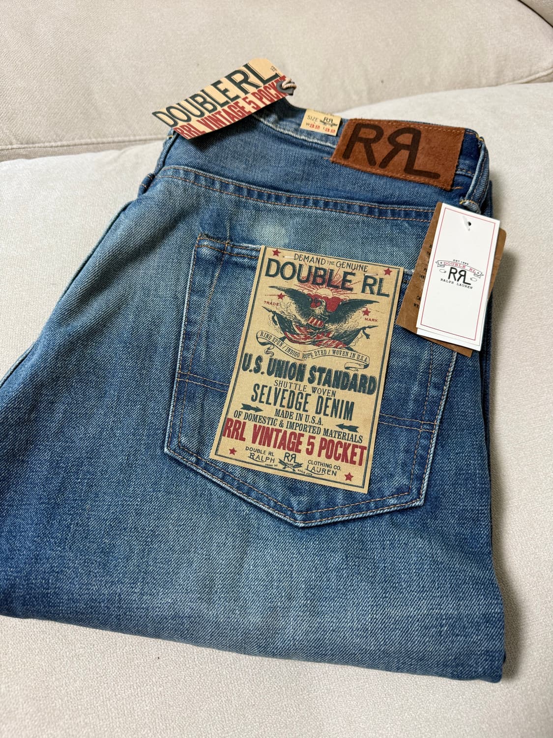 rrl 빈티지파이브포켓 그랜드폴스 32/32 빈파포 상품이미지1