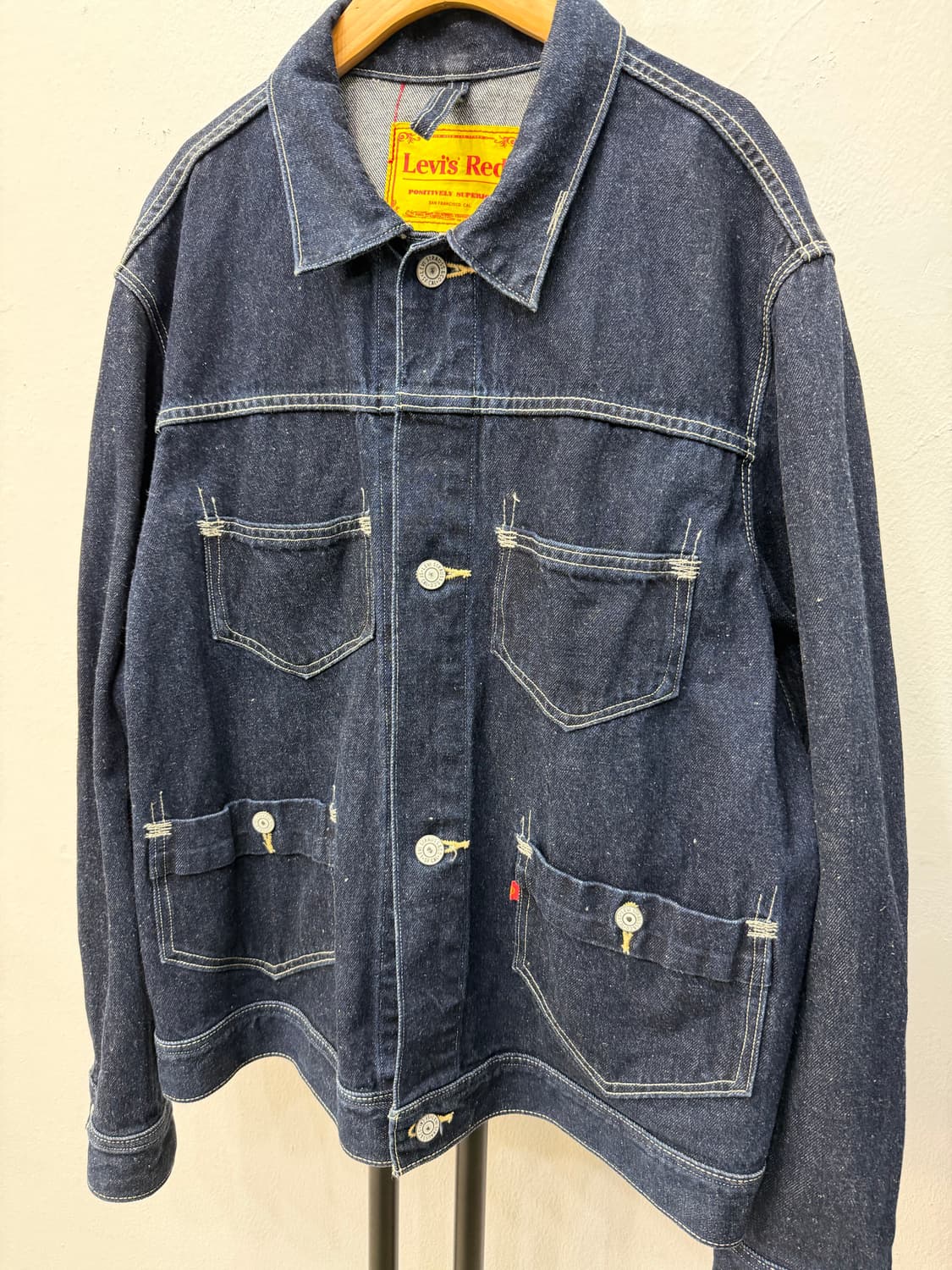 정품) 리바이스 레드 신치백 데님 트러거 자켓 L 상품이미지3