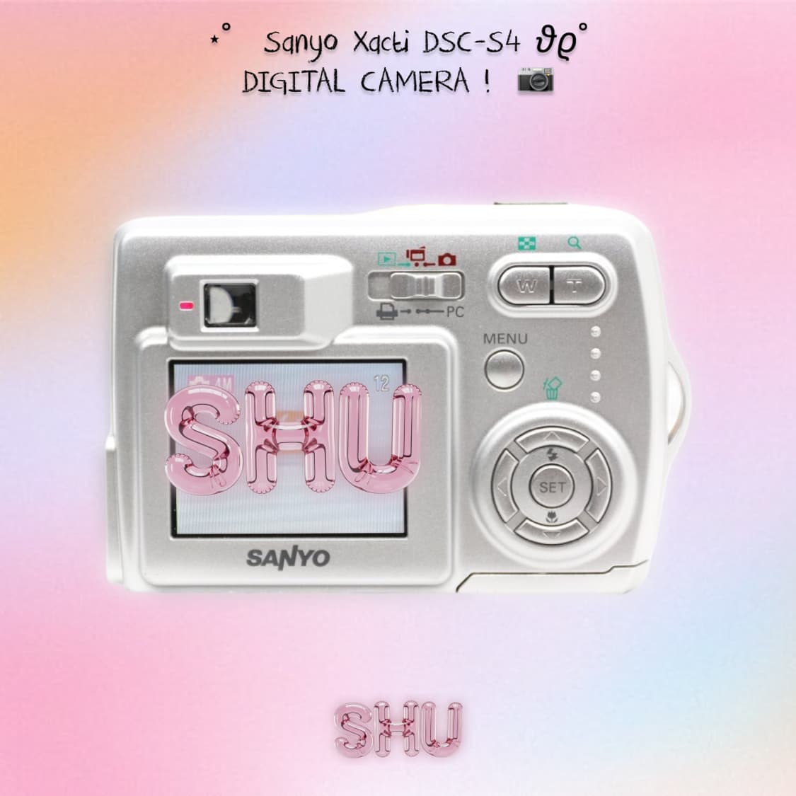 산요 작티 Xacti DSC-S4 컴팩트 빈티지 레트로 디카 실버 상품이미지4