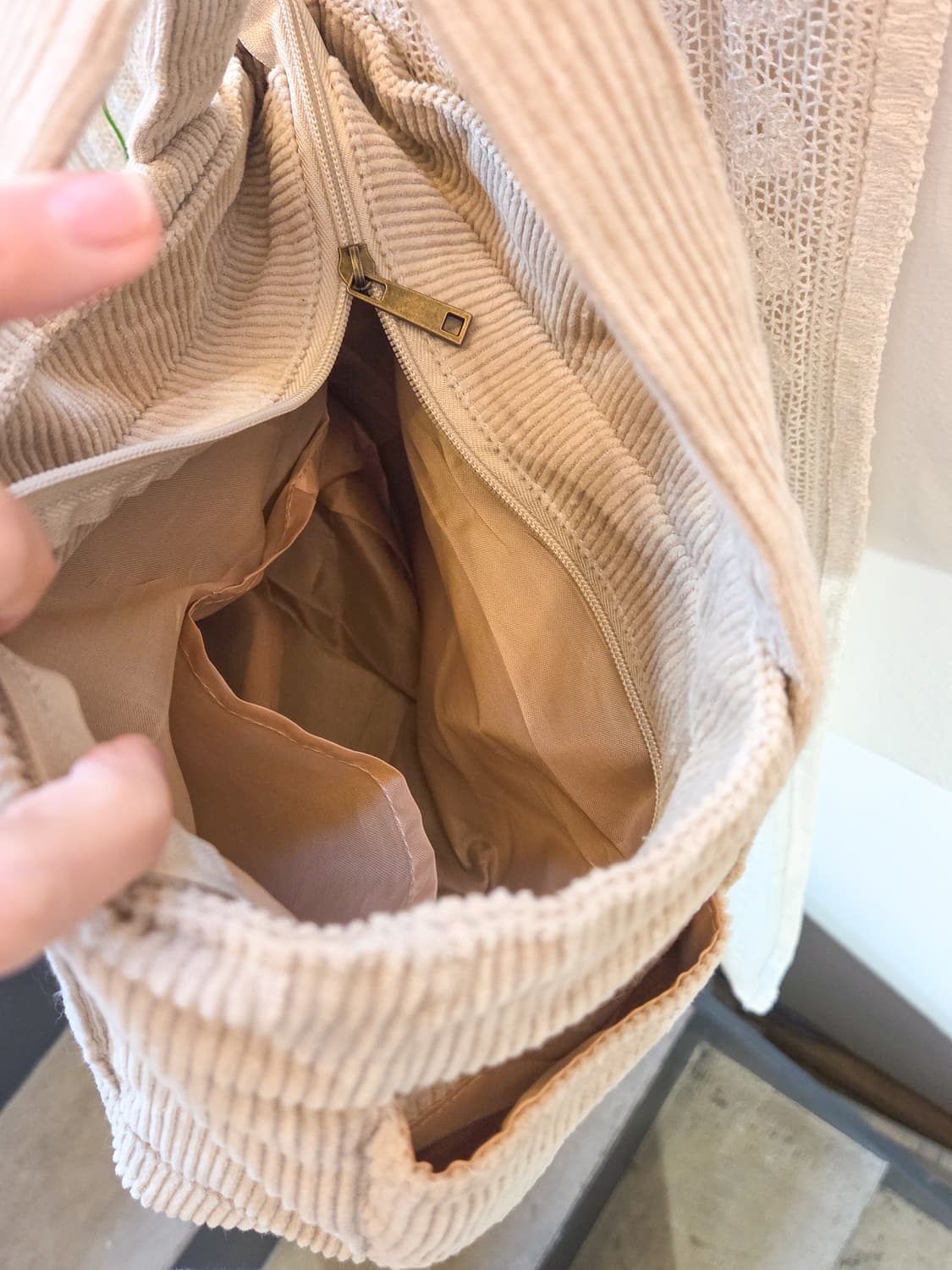 mickey mouse 코듀로이 백 상품이미지5