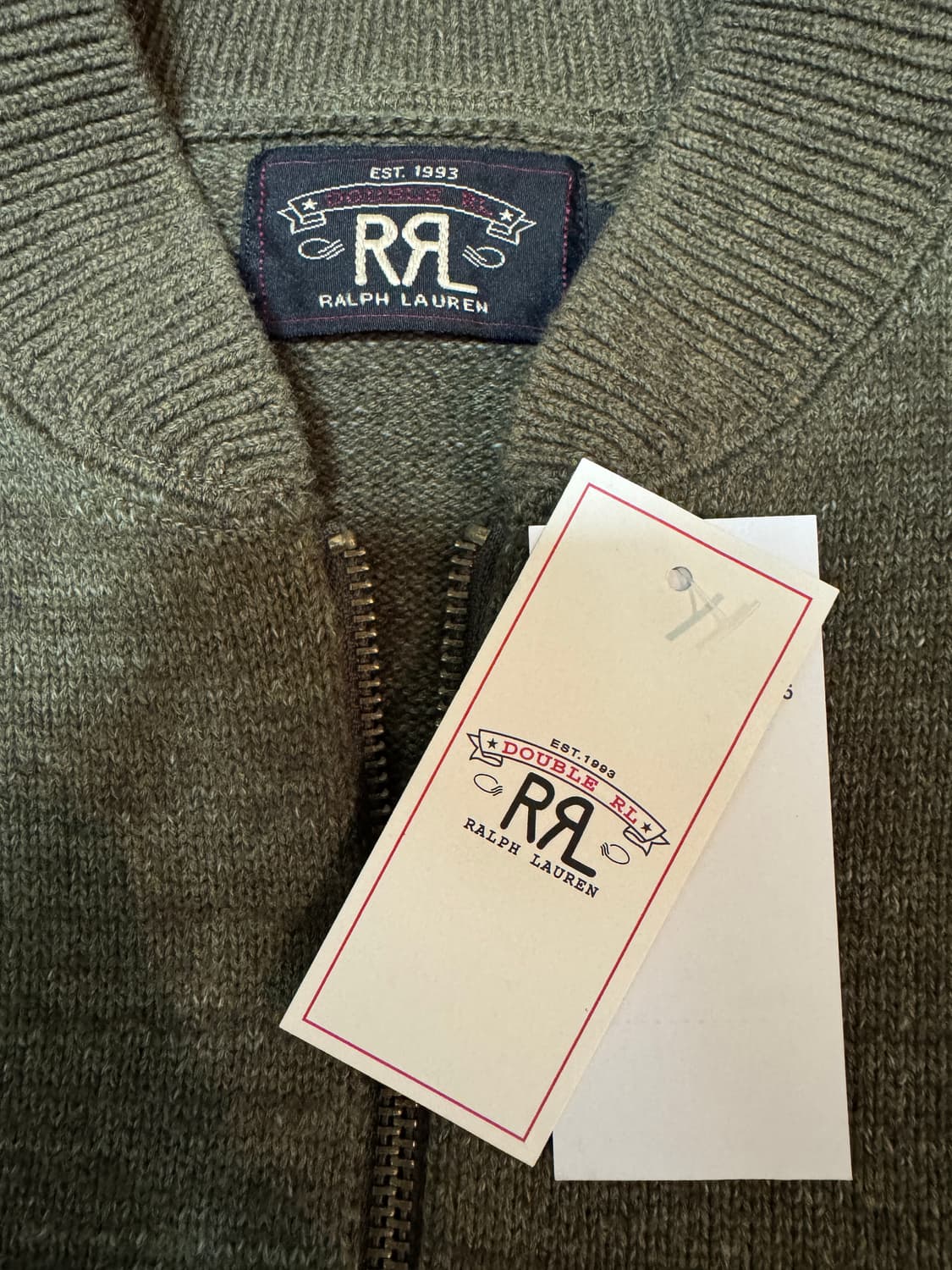 더블알엘 울 코튼 니트 스웨터 M 상품이미지4