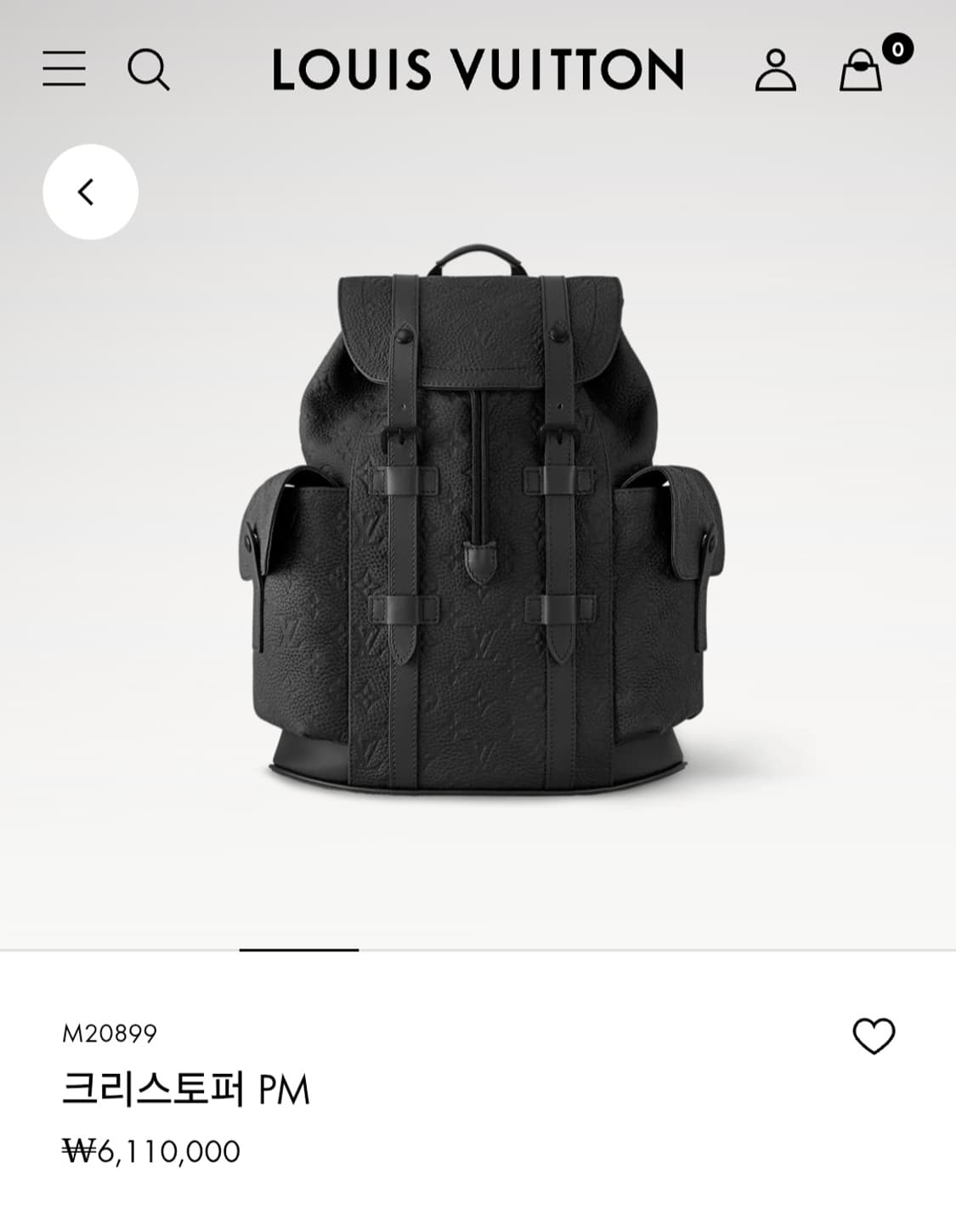 루이비통 토리옹 크리스토퍼 백팩PM 신형 상품이미지2