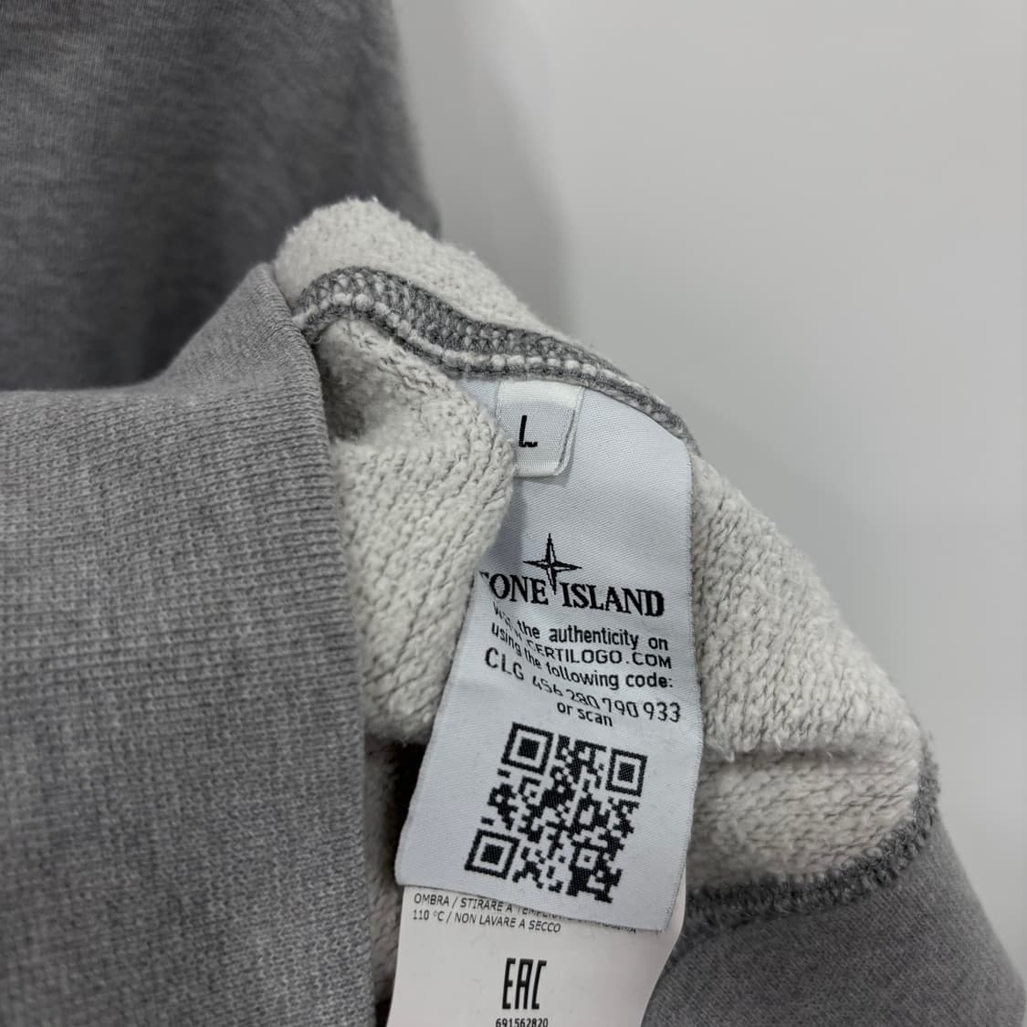 (M) Stone Island 와펜 패치 후드 스웨트셔츠 상품이미지8