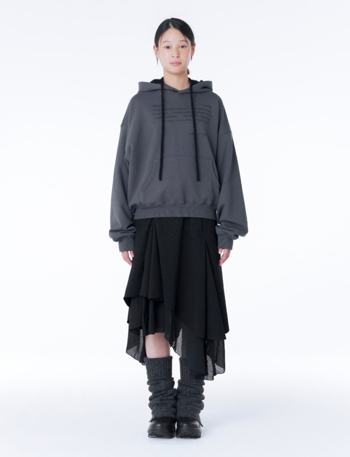 미세키서울 레이어드 미디 스커트  상품이미지2