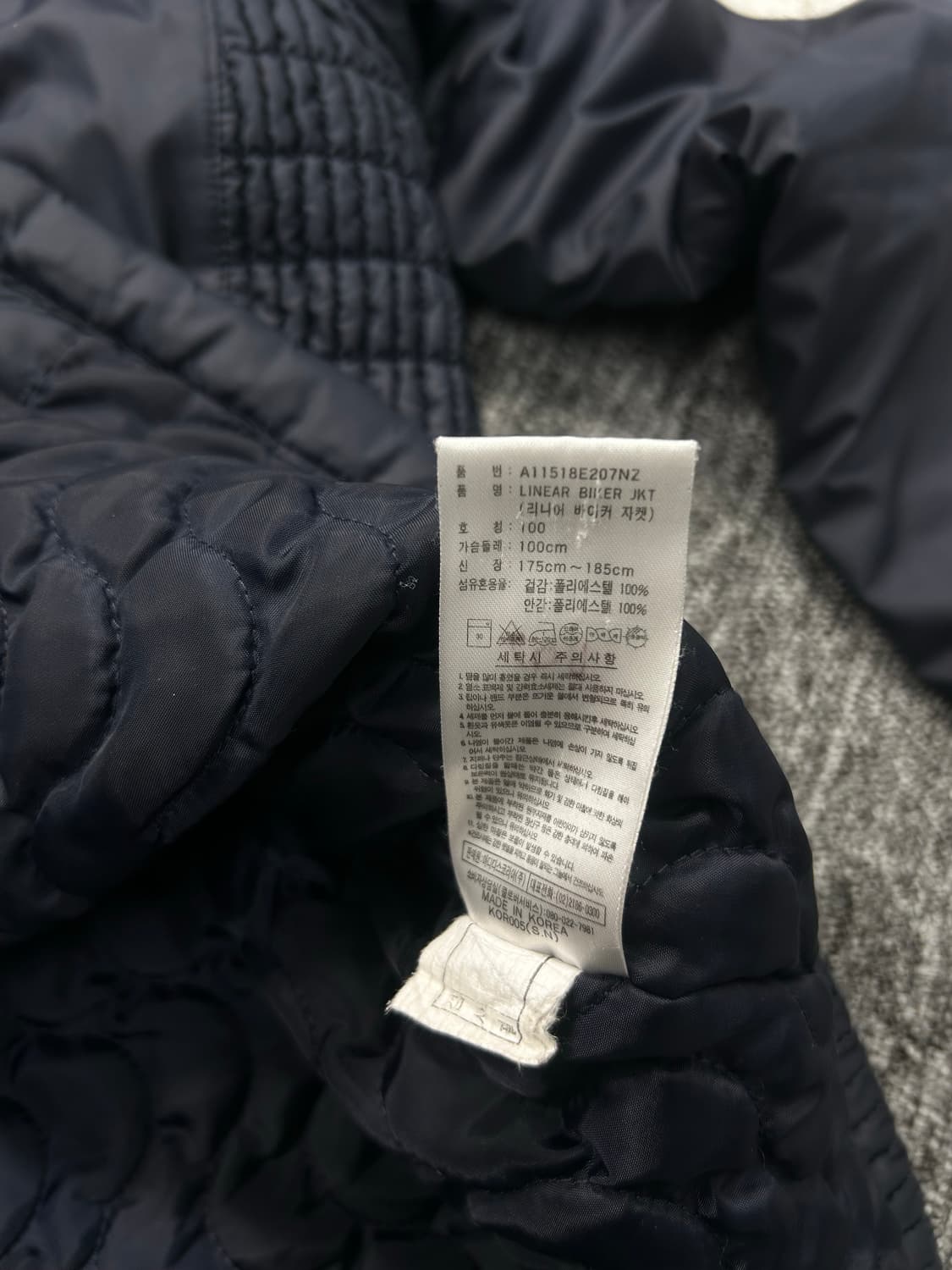 아디다스 올드스쿨 리니어 바이커 자켓 L 상품이미지7